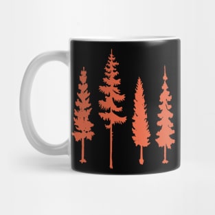 Printed Conifer Trees Fashion Inspiration Mug